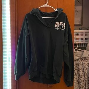 Brandy Melville John Galt Quarter button up hoodie!